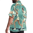 thumbnail image 3 of Tennis Men's Casual Hawaiian Shirts, Printed Button Down Short Sleeve Summer Beach Tops with Spread Collar - Unisex, 3 of 6
