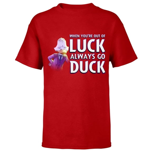 Marvel WHAT IF…? Howard The Duck When You’re Out of Luck - Short Sleeve T-Shirt for Kids – Customized-Red
