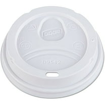 Dixie D9542w Dome Lid For 10-16 Ounce Perfectouch Cups And 12-20 Ounce Paper Hot Cups, White 100 Lids