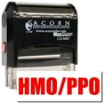 thumbnail image 1 of Large Self-Inking HMO/PPO Stamp with Red Ink, 1 of 4