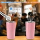thumbnail image 3 of 2 tazas térmicas de acero inoxidable 304 de 18 oz/510 ml con tapa, vaso de vacío para bebidas de café frías y calientes, taza de café aislada para oficina, automóvil y estacionamiento, 3 of 6