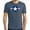 Navy Frost, variant on Mens Distressed Air Force Symbol T-shirt, 2XL Grey Frost