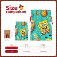 thumbnail image 3 of Zufioo SpongeBob SquarePants Print Christmas Drawstring Gift Bags, Holiday Party Packaging Bags, Suitable for Holiday Gift Decorations-Medium, 3 of 7