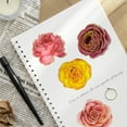 thumbnail image 3 of Wrapables PET Floral Stickers with Holographic Outlines for Scrapbooking, Stationery, Journaling, Diary, Card Making Water Bottles, Phones, Laptops (Set of 3), Roses, 3 of 4