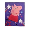 thumbnail image 1 of Peppa Pig Curly Fur Throw, 50" x 60", 1 of 6