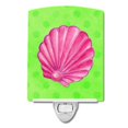 thumbnail image 1 of "Treasures Pink Sea Green Polkadot Cerámica Night Light, 6x4, Multicolor" Caroline's Treasures BB8240CNL, 1 of 1