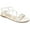 White, variant on Womens Jalia Multi Strap Flat Sandals
