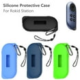 thumbnail image 2 of Manchon Protecteur avec Porte-Clés & Lanière Housse en Silicone Anti-Rayures Étui Protecteur Coque pour Station Rokid Bleu Rétro, 2 of 6