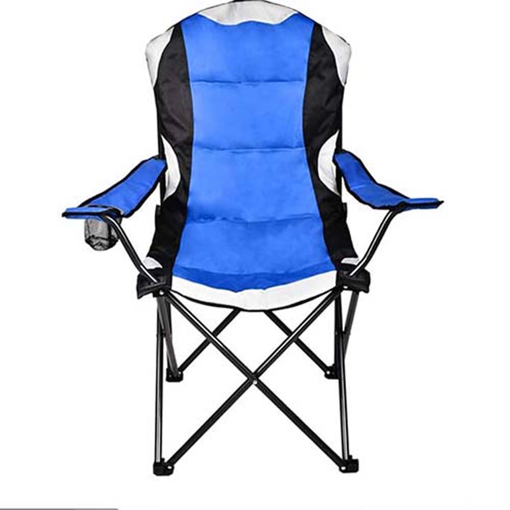 Portable Folding Camping Chair, Camping Chair with Arm Rest Cup Holder and Storage Bag, Folding Camping Chair, Strong Steel Frame, Heavy Duty Supports 350 lbs for Camp, Travel, Picnic, Hiking, T15 - image 2 of 7