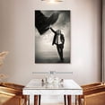 thumbnail image 3 of Elephant Stock Still Standing Wall Art - Vertical Canvas Wall Art - Living Room Wall Decor - People Canvas - Gray And Black Decor By Tommy Ingberg - 32" x 48", 3 of 8
