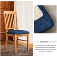 thumbnail image 6 of Stretch Chair Seat Covers, Spandex Jacquard Chair Seat Covers Removable Washable Chair Seat Cushion Cover For Kitchen, 6 of 6