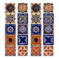 thumbnail image 1 of 20 piezas pegatinas para azulejos, adhesivos para azulejos mexicanos, adhesivos para decoración de azulejos de pared, 1 of 7