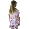 thumbnail image 5 of Peanuts Girls' Snoopy So Fab Tie Dye Pajamas Shirt And Shorts Pajama Set, 5 of 7