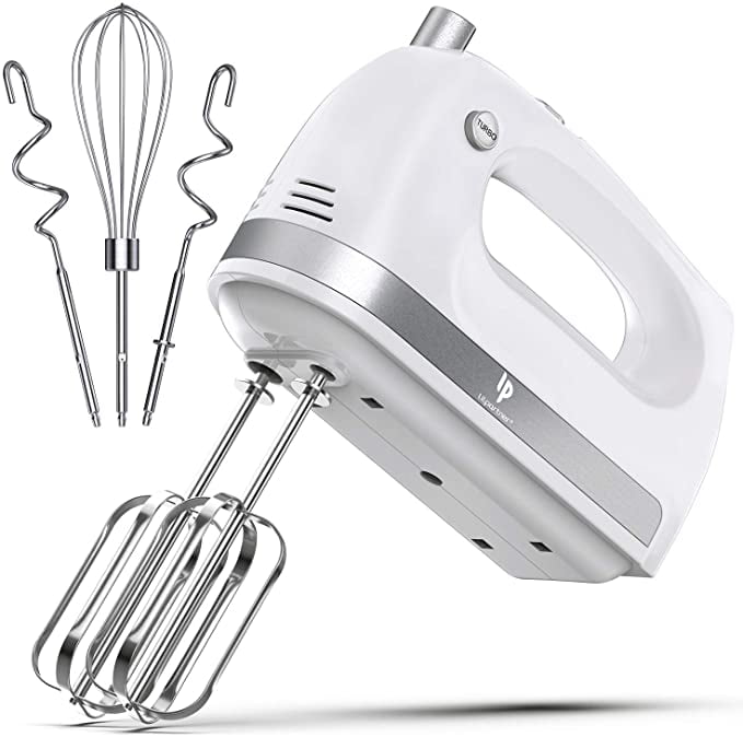 and Storage Case 2 Whisks and 2 Dough Hooks 400W Ultra Power Kitchen Hand Mixers with 4 Stainless Steel Attachments Nesee Hand Mixer Electric 