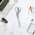 thumbnail image 2 of Heavy Duty Big Aluminum Plated Gray Scissors with Sharp Blades for Office, 2 of 6