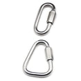 thumbnail image 1 of 2 Pcs Maillons de Chaîne, Chaîne à Vis en Acier Inoxydable 304 Maillons Rapides pour Hamac Suspendu, Randonnée, Randonnée Capacité de 2200 LBS, 1 of 4