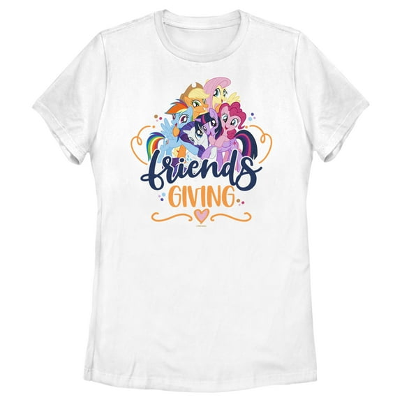 Women's My Little Pony: Friendship is Magic Friendsgiving  Graphic Tee Athletic Heather Large