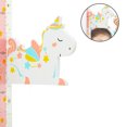 thumbnail image 2 of Regla de altura del bebé estéreo 3D, tabla de altura del crecimiento del bebé con forma de animal, tabla de pegatinas magnéticas móviles, etiqueta de la pared de altura del niño, 2 of 8