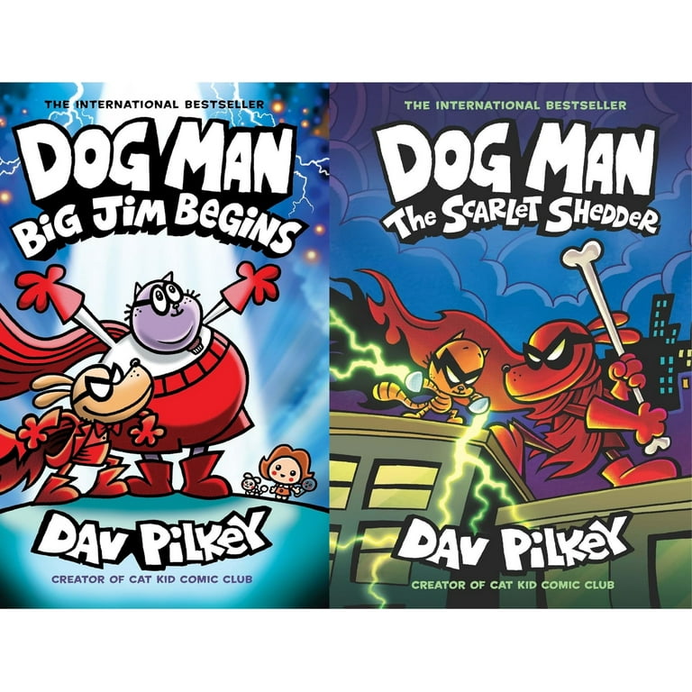 Dog Man Graphic Novels Complete Set, Books 1-13 by Dav Pilkey