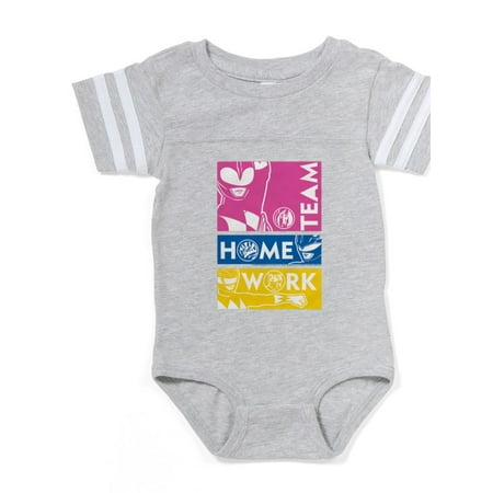 

CafePress - Power Rangers Team Home Wor - Cute Infant Baby Football Bodysuit