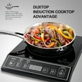 thumbnail image 6 of Restored Duxtop 1800W Portable Induction Cooktop Countertop Burner, Black 9100MC/BT-M20B (Refurbished), 6 of 7