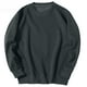 thumbnail image 4 of Ceisia Men's Solid Color Crew Neck Pullover Sweatshirt with Ribbed Cuffs Dark Gray XL Gifts, 4 of 5