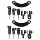thumbnail image 1 of 2 juegos de soporte curvo para brazo de extensión de casco para cámara deportiva de selfie, accesorio para escalada, camping y equitación, 1 of 15