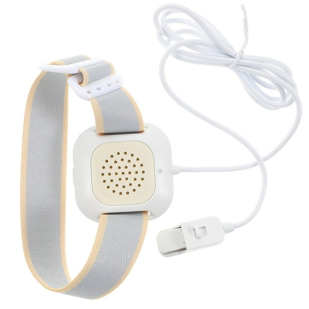 Alarma con sensor de orina, alarma para enuresis nocturna, alarma sonora y vibratoria, artículo para el entrenamiento para ir al baño para niños, niñas, bebés y ancianos (Blanco)