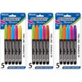 thumbnail image 1 of BAZIC Fancy Colors Fine Tip Permanent Markers w/ Pocket Clip (5/Pack), 1 of 2