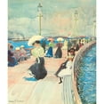 thumbnail image 3 of Prendergast, Maurice Brazil 12x13 Black Modern Framed Museum Art Print Titled - South Boston Pier, 3 of 5