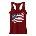 thumbnail image 2 of Dyegold 4th Of July Tank Tops For Women Summer Sleeveless American Flag Shirt Loose Casual Patriotic Graphic Tee Tops Tshirt, 2 of 2
