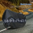thumbnail image 4 of QKURT Waterproof Dustproof Bicycle Cover, Outdoor Bicycle Cover Rain Sun UV Dust Wind Proof with Storage Bag for Mountain Road Electric Bike (79 *39 inch, Black）, 4 of 7