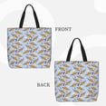 thumbnail image 3 of Vsdgher Cute Sloth print Tote Bag for Women Shoulder Bag with Zipper Large Shoulder Bag Handle Handbag Portable Washable for Travel, Work, 3 of 8