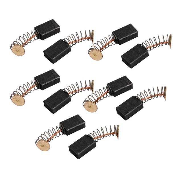 5 Pares de Cepillos de Carbón para Motor de Taladro Eléctrico Rotativo Herramienta de Potencia 5 x 9 x 13mm Negro