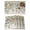 beige, variant on Floral Eucalyptus Leaves Placemats Set of 4, Daisy Summer Botanical Rustic Placemats for Dining Table, Place Mats for Kitchen Tabletop, Waterproof Wipeable Dining Table Mats Set