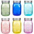 thumbnail image 1 of Frascos Mason Amzcku de vidrio coloreado de 16 oz, paquete de 6, 1 of 6