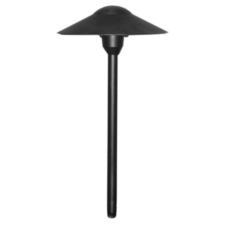 Path Lighting Mushroom - Low Voltage Landscape Light Mushroom Path Light in Black Finish