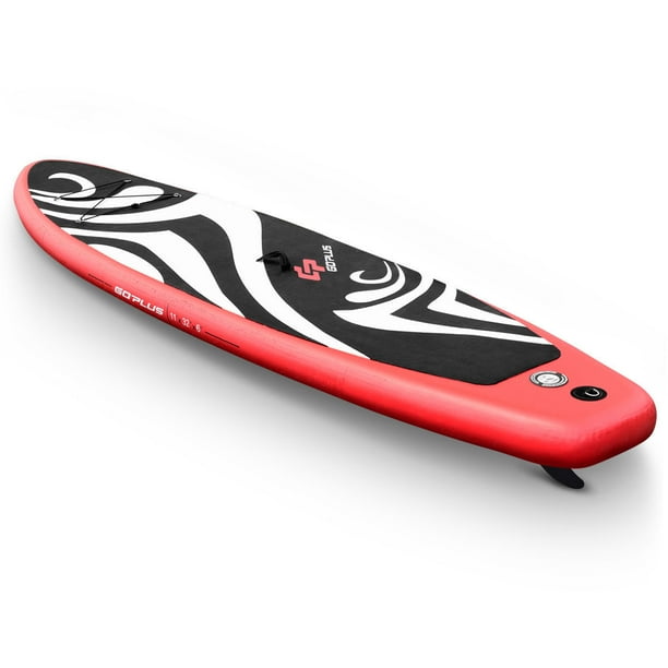 Goplus 10 Inflatable Stand Up Paddle Board Surfboard Sup W Bag Adjustable Fin Paddle Walmart Com Standup Paddle Inflatable Paddle Board Paddle Boarding