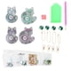 thumbnail image 2 of Diy Llavero De Diamante En Forma De Diamante Colgante Llavero Lentejuelas Decoración Conjunto De Gato Adorno De Resina Joyería Forma De Gato Material Plástico ANGGREK  Otros, 2 of 8