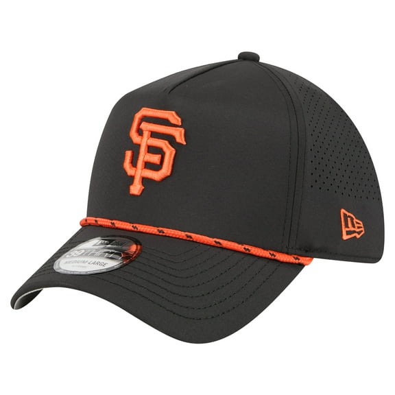 Men's New Era Black San Francisco Giants 39THIRTY A-Frame Perforated Flex Hat