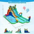 thumbnail image 3 of Gymax Inflatable Water Park w/Climbing Wall Basketball Rim Splash Pool Blower Excluded, 3 of 10