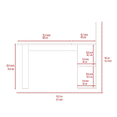 thumbnail image 5 of Boahaus Kochi L-Shaped Desk, 3 Open Shelves, for Adults, Grey, 5 of 5