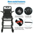 thumbnail image 3 of Aqzb Support de Fauteuil Roulant de Transport Pliant Portable en Alliage d'Aluminium 220 Lb, 3 of 9