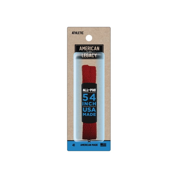American-Legacy Athletic Narrow Flat Red 54"