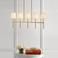 thumbnail image 5 of JONATHAN Y Sophie 38.5" 5-Light Modern Midcentury Iron Linear LED Pendant, Brass Gold, 5 of 8