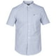 thumbnail image 1 of Hurley Camisa abotonada con forro para hombre, azul, grande Hurley Botones al frente, 1 of 2