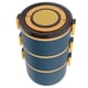 thumbnail image 1 of Fiambrera Térmica De 2200ml, Diseño De Compartimentos Desmontables De Tres Capas, Caja Bento Aislada Portátil De Acero Inoxidable 304, 1 of 7