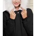 thumbnail image 5 of Winter Coats for Women Warm Fleece Long Back Jacket Thicken Parka with Hood Black XXL, 5 of 7