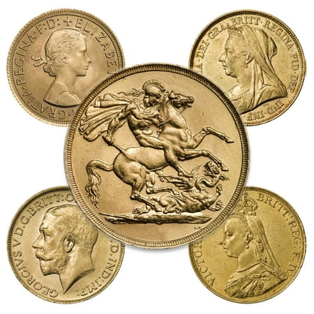 Royal Mint Gold Sovereign Coin Avg Circulated - Random