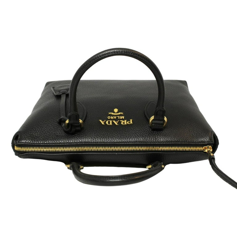 Prada, Bags, Prada Double Zip Camera Bag Vitello Phenix Medium Black